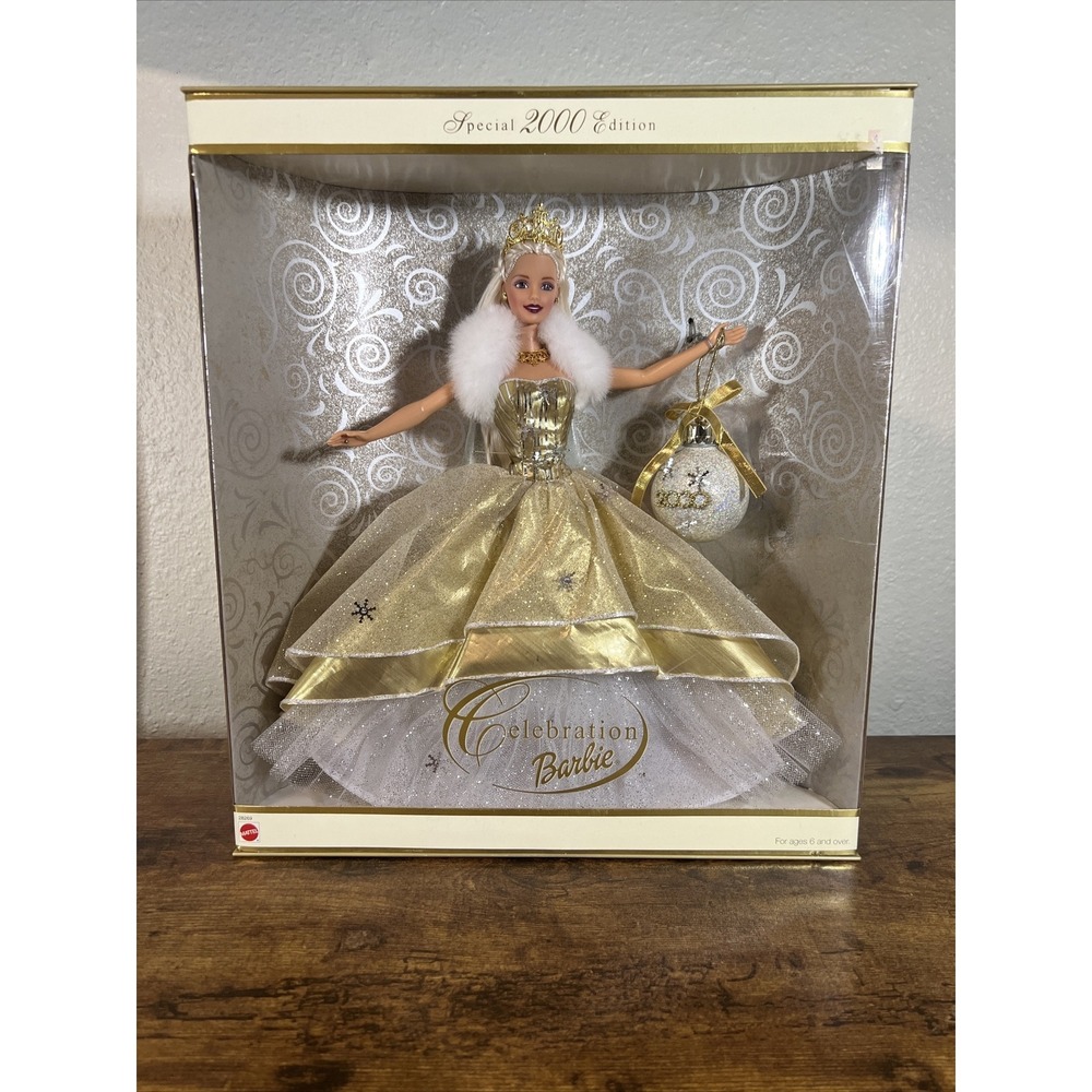 NRFB  2000 Celebration Barbie Holiday Special Millennium Edition Mattel #28269